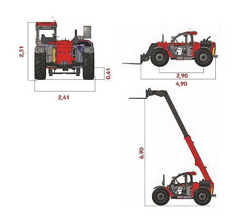 Диаграмма рабочей зоны подъемной техники ARLIFT